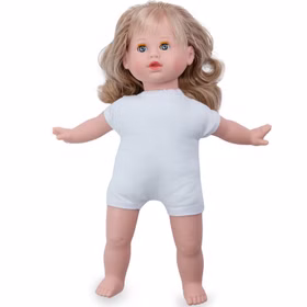 Puppe Ida 42 cm mit langen Haaren & Schlafaugen Weichkörper Spielzeug Puppe zum kämmen und frisieren Geschenkidee