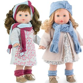 Puppe Ida 42 cm mit langen Haaren & Schlafaugen Weichkörper Spielzeug Puppe zum kämmen und frisieren Geschenkidee