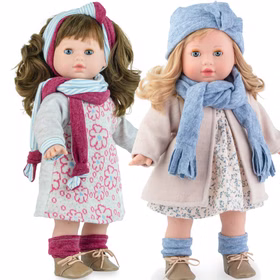 Puppe Ida 42 cm mit langen Haaren & Schlafaugen Weichkörper Spielzeug Puppe zum kämmen und frisieren Geschenkidee