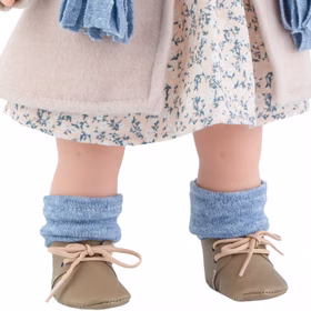Puppe Ida 42 cm mit langen Haaren & Schlafaugen Weichkörper Spielzeug Puppe zum kämmen und frisieren Geschenkidee