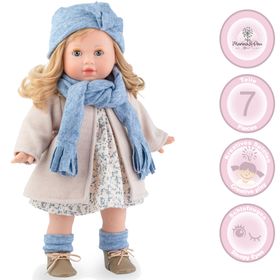 Puppe Ida 42 cm mit langen Haaren & Schlafaugen Weichkörper Spielzeug Puppe zum kämmen und frisieren Geschenkidee