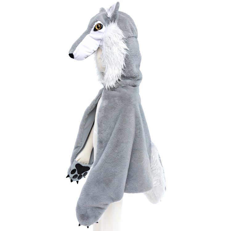 Wolf Kostüm Isegrim für Kinder Wolf Kostüm Isegrim für Kinder 4-6 Jahre grau-silber Tier Märchen Rotkäppchen Fasching Karneval Mottoparty Kinderfasching Kindergeburtstag Kinder-Theater