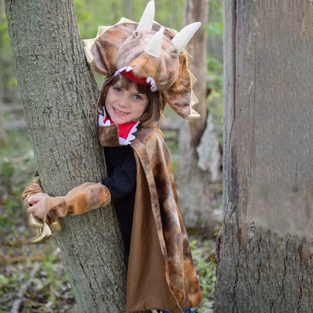 Triceratops Kostüm Dino Saurier Grandasaurus für Kinder 4-6 Jahre braun Tier Fasching Karneval Mottoparty Kindergeburtstag Triceratops Kostüm Dino Saurier Grandasaurus für Kinder 4-6 Jahre braun Tier Fasching Karneval Mottoparty Kindergeburtstag
