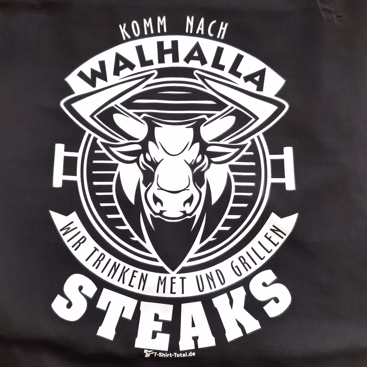 Grillschürze mit Spruch Walhalla Steaks für Herren grau Onesize Geschenk Vatertag Männertag Geschenkidee Geburtstag Sommer-Grillschürze Kochschürze Grillschürze mit Spruch Walhalla Steaks für Herren grau Onesize Geschenk Vatertag Männertag Geschenkidee Geburtstag Sommer-Grillschürze Kochschürze