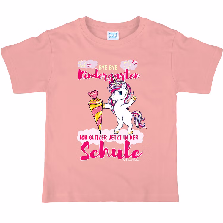 Einhorn T-Shirt Wirbelwind Schulanfang ich glitzer in der Schule mit Wunschname Gr. 110-152 rosa Schulanfang ABC-Schütze Geschenkidee Zuckertüte für Mädchen Einhorn T-Shirt Wirbelwind Schulanfang ich glitzer in der Schule mit Wunschname Gr. 110-152 rosa Schulanfang ABC-Schütze Geschenkidee Zuckertüte für Mädchen