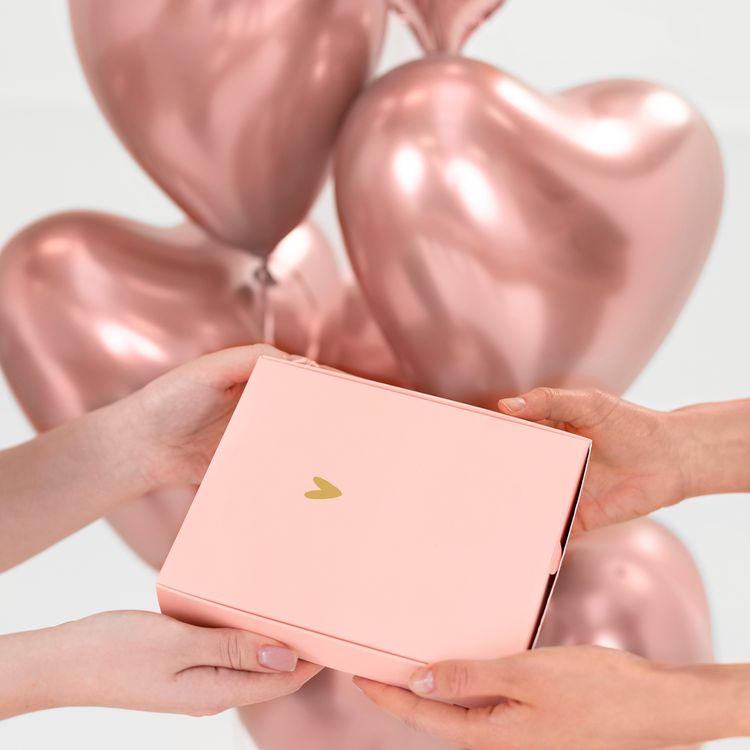 Herz Folienballon Rose Gold 45 cm Hochzeit Valentinstag Liebe Party-Deko Herz Folienballon Rose Gold 45 cm Hochzeit Valentinstag Liebe Party-Deko