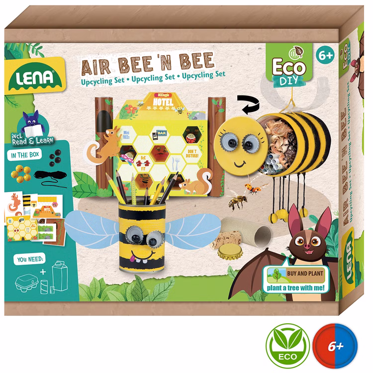 ECO Bastel-Set Bienenhotel Stiftebecher Air Bee‘n‘Bee für Kinder inklusive ausführlicher Anleitung & Storyboard Kreativ-Set Rettet die Bienen Insekten DIY Basteln mit Kindern ECO Bastel-Set Bienenhotel Stiftebecher Air Bee‘n‘Bee für Kinder inklusive ausführlicher Anleitung & Storyboard Kreativ-Set Rettet die Bienen Insekten DIY Basteln mit Kindern