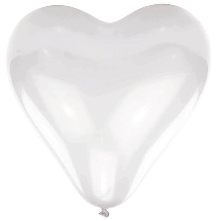 Herz Luftballons weiß Ø 40,6 cm 10 Stück Ballon Hochzeit Verlobung Valentinstag Muttertag Liebeserklärung Wedding Hochzeits-Deko Ballons zur Trauung fliegen lassen Ballonflugkarten zur Hochzeit