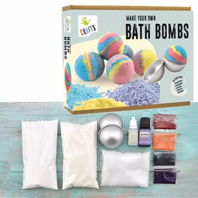 Kreativ-Set Badebomben DIY Bastel-Set Badekugeln für Kinder Basteln Badekugeln selbst kreieren Geschenkidee Kinder Baden Badewanne DIY Basteln