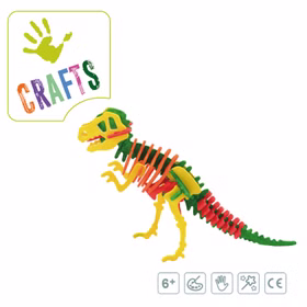 T-Rex Skelett für Kinder zum anmalen und zusammen bauen aus Holz Bastel-Set DIY Dinosaurier Knochen Skelett Geschenkidee Jungen Kinder Kreativ Dino Fossil zum Basteln
