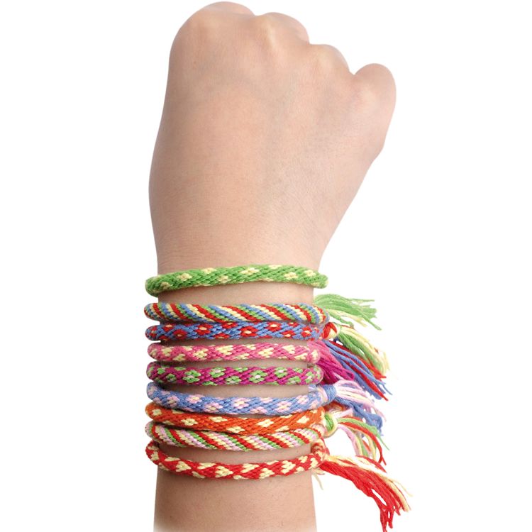 Freundschaftsbänder Bastel-Set Armbänder selber machen für Kinder DIY Kreativ-Set Geschenkidee Geburtstag Girls Mädchen Arm-Schmuck
