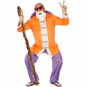Meister Roshi Dragonball Z Kostüm für Herren Gr. M-XL Herr der Schildkröten Lizenzkostüm Fasching Karneval Mottoparty Gruppenkostüm