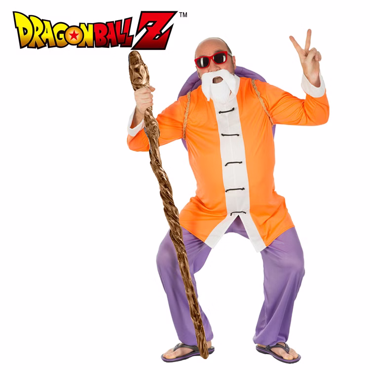 Meister Roshi Dragonball Z Kostüm für Herren Gr. M-XL Herr der Schildkröten Lizenzkostüm Fasching Karneval Mottoparty Gruppenkostüm Meister Roshi Dragonball Z Kostüm für Herren Gr. M-XL Herr der Schildkröten Lizenzkostüm Fasching Karneval Mottoparty Gruppenkostüm