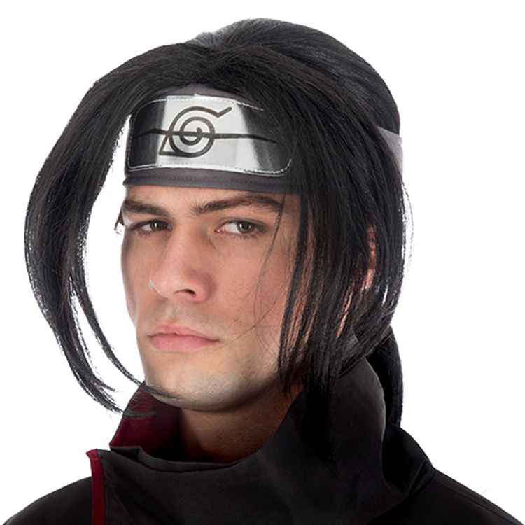 Itachi Perücke Naruto schwarz für Erwachsene Itachi Perücke Naruto für Erwachsene Onesize schwarz Kostüm-Zubehör Manga-Perücke Anime Fasching Karneval Mottoparty