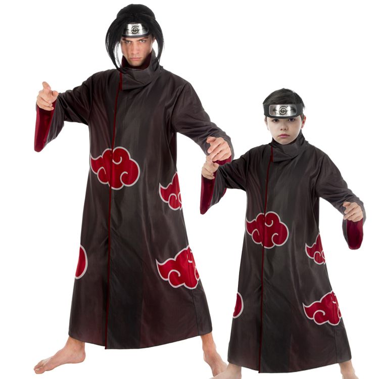 Itachi Kostüm Naruto für Herren Itachi Kostüm Naruto für Herren Gr. M-XL Naruto Shippuden Manga Anime Mottoparty Fasching Karneval Gruppenkostüm