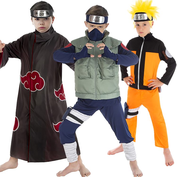 Itachi Kostüm Naruto für Kinder Itachi Kostüm Naruto für Kinder Gr. 128-152 Naruto Shippuden Manga Anime Mottoparty Fasching Karneval Gruppenkostüm Kindergeburtstag