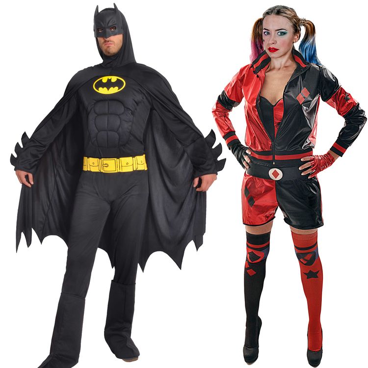 Batman Kostüm für Herren Gr. L-XL schwarz Fledermaus Fasching Karneval Mottoparty Lizenz-Kostüm Paar- und Gruppenkostüm