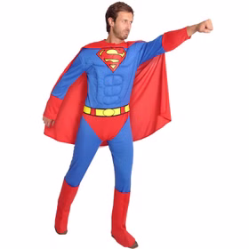 Superman Kostüm für Herren Gr. L-XL rot blau Superheld Fasching Karneval Mottoparty Filmheld Paarkostüm Gruppenkostüm Familienkostüm Superman Kostüm für Herren Gr. L-XL rot blau Superheld Fasching Karneval Mottoparty Filmheld Paarkostüm Gruppenkostüm Familienkostüm