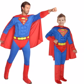Superman Kostüm für Herren Gr. L-XL rot blau Superheld Fasching Karneval Mottoparty Filmheld Paarkostüm Gruppenkostüm Familienkostüm Superman Kostüm für Herren Gr. L-XL rot blau Superheld Fasching Karneval Mottoparty Filmheld Paarkostüm Gruppenkostüm Familienkostüm