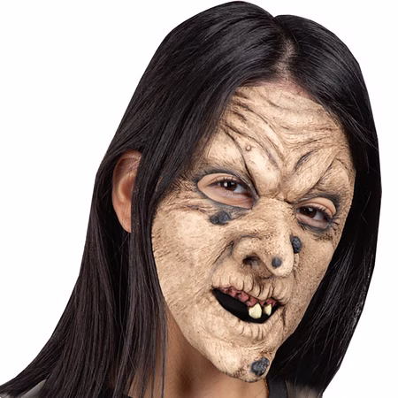 Hexen-Maske Böse Hexe Furunkel hautfarben Latex für Erwachsene Einheitsgröße Halloweenmaske Fasching Karneval Mottoparty Hexen-Maske Böse Hexe Furunkel hautfarben Latex für Erwachsene Einheitsgröße Halloweenmaske Fasching Karneval Mottoparty