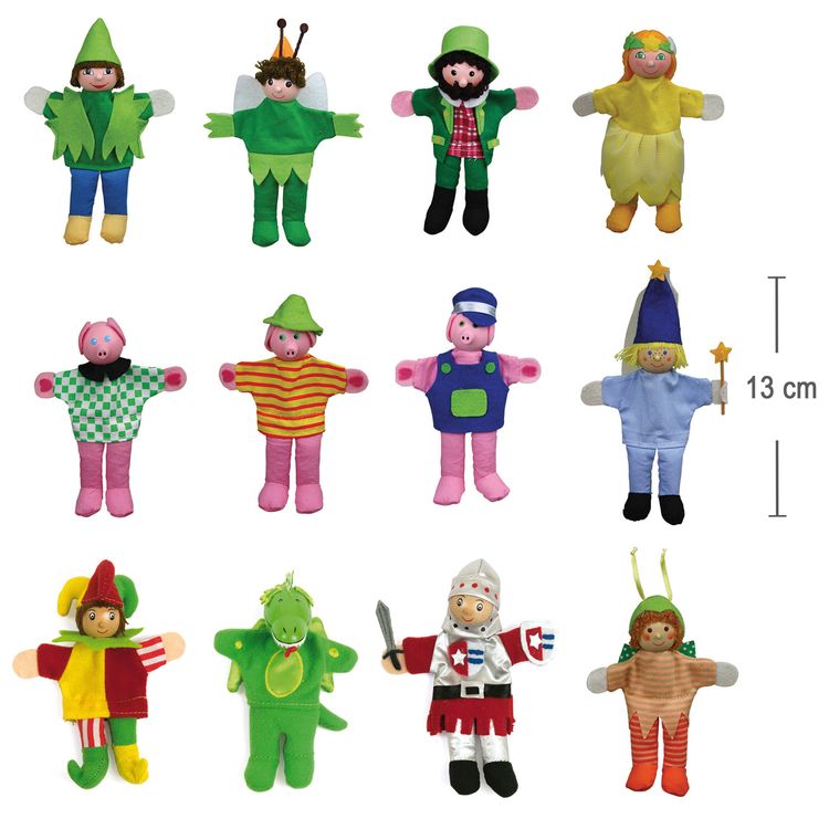 Hochwertige Fingerpuppen 12 Stück Geschichten erzählen 13 cm Spielzeug Hochwertige Fingerpuppen aus Holz 12 Stück Geschichten erzählen 13 cm  Kasperletheater  Spielzeug für Kinder Spielzeug Fingerpuppen aus Holz und Stoff Kinder-Spielwaren Puppentheater Geschenkidee