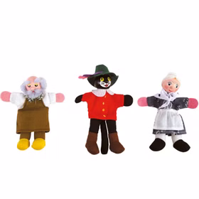 24 Fingerpuppen Deluxe aus Holz für Kasperletheater 13 cm Kinder Spielzeug Fingerpuppen aus Holz und Stoff Kinder-Spielwaren Puppentheater Geschenkidee Märchen Geschichten erzählen