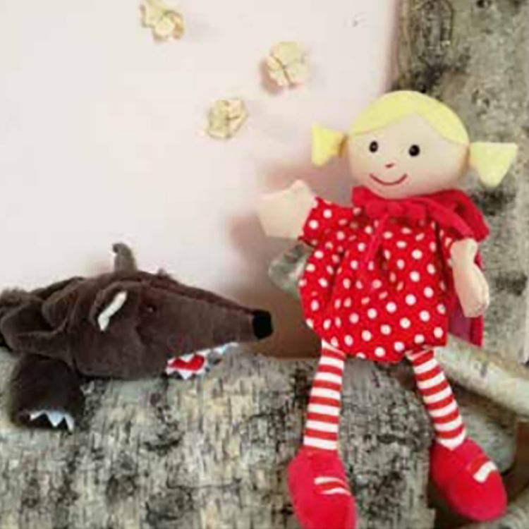 Handpuppe Rotkäppchen 30 cm Zubehör für Puppen- und Kasperletheater Handpuppe Rotkäppchen 30 cm Zubehör für Puppen- und Kasperletheater Plüschpuppe für Kinder Geschenkidee Märchen Handpuppe Kindergarten