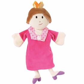 Handpuppe Königin 30 cm Zubehör für Puppen- und Kasperletheater Prinzessin Plüschpuppe für Kinder Geschenkidee Märchen Handpuppe Kindergarten