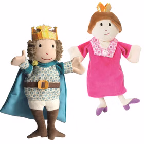 Handpuppe Königin 30 cm Zubehör für Puppen- und Kasperletheater Prinzessin Plüschpuppe für Kinder Geschenkidee Märchen Handpuppe Kindergarten