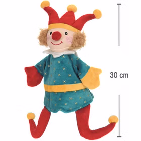 Handpuppen-Set 7 Stück 24-30 cm Puppen-Zubehör für Puppen- und Kasperletheater Plüschpuppe für Kinder Geschenkidee Märchen Handpuppe Kindergarten Handpuppe Kasper mit Maßangaben Länge von 30 Zentimeter