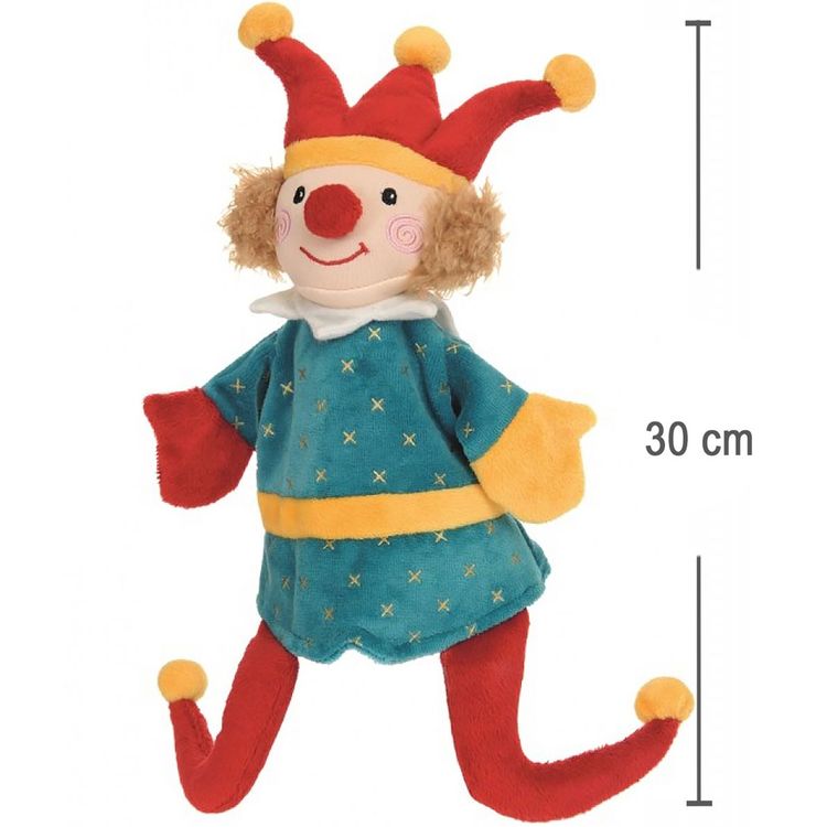 Handpuppen-Set 7 Stück 24-30 cm Puppen-Zubehör für Puppen- und Kasperletheater Handpuppen-Set für Kinder bestehend aus Wolf Maus Räuber Rotkäppchen Kasperle Königin und Fee