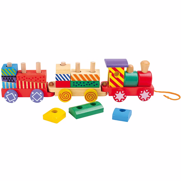 Holz Eisenbahn kunterbunt zum Ziehen für Kinder 16-tlg. Holz-Spielzeug kunterbunte Holzbausteine ab 12 Monaten Geburtstag Weihnachten Geschenk Spielwaren Steckspiel Lokomotive Waggons Holz Eisenbahn kunterbunt zum Ziehen für Kinder 16-tlg. Holz-Spielzeug kunterbunte Holzbausteine ab 12 Monaten Geburtstag Weihnachten Geschenk Spielwaren Steckspiel Lokomotive Waggons