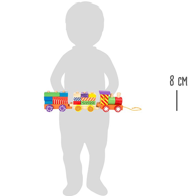 Holz Eisenbahn kunterbunt für Kinder 16-tlg. Holz-Spielzeug Holz Eisenbahn kunterbunt zum Ziehen für Kinder 16-tlg. Holz-Spielzeug kunterbunte Holzbausteine ab 12 Monaten Geburtstag Weihnachten Geschenk Spielwaren Steckspiel Lokomotive Waggons