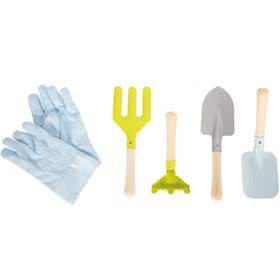 Schürze für Kinder Gartenschürze mit Werkzeugen & Handschuhen Kinder-Gartenschürze mit Brusttasche, Gartenhandschuhen und vier Gartengeräten Spaten Harke Schaufel Blumengabel Holz-Spielzeug Schürze für Kinder Gartenschürze mit Werkzeugen & Handschuhen Kinder-Gartenschürze mit Brusttasche, Gartenhandschuhen und vier Gartengeräten Spaten Harke Schaufel Blumengabel Holz-Spielzeug