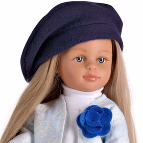 Puppe Clara 33 cm mit langen blonden Haaren zum Frisieren & Bekleidung Spielzeug Spielwaren Spielpuppe Anziehpuppe Jungen-Puppe Geschenk Geburtstag Weihnachten Puppe zum kämen und frisieren