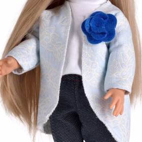Puppe Clara 33 cm mit langen blonden Haaren zum Frisieren & Bekleidung Spielzeug Spielwaren Spielpuppe Anziehpuppe Jungen-Puppe Geschenk Geburtstag Weihnachten Puppe zum kämen und frisieren