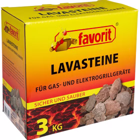 Favorit Lavasteine für Gas- und Elektrogrills 3kg Favorit Lavasteine für Gas- und Elektrogrills 3kg