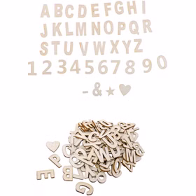 Unbearbeitete Holz Buchstaben & Zahl 120 Stück Deko DIY Basteln Heimwerken Geschenkidee Weihnachten Basteln mit Holz Unbearbeitete Holz Buchstaben & Zahl 120 Stück Deko DIY Basteln Heimwerken Geschenkidee Weihnachten Basteln mit Holz