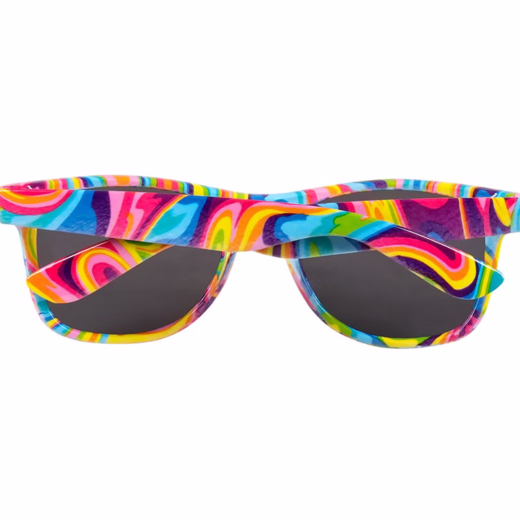 Partybrille bunt 90er Jahre Retro-Brille Kostüm-Zubehör Fasching Mottoparty Accessoire Sonnenbrille Regenbogen Rainbow mehrfarbig Party-Zubehör für Damen und Herren Partybrille bunt 90er Jahre Retro-Brille Kostüm-Zubehör Fasching Mottoparty Accessoire Sonnenbrille Regenbogen Rainbow mehrfarbig Party-Zubehör für Damen und Herren