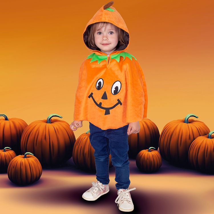 Kürbis Kostüm Pumpkin Patch Halloween für Kinder Kürbis Kostüm Pumpkin Patch für Kinder 1-5 Jahre orange Halloween Fasching Karneval Mottoparty