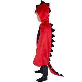 Drachen Kostüm Roter Drache Darco für Kinder Onesize rot Tier Fasching Karneval Mottoparty Teufel Kostüm für Kinder