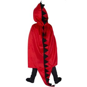 Drachen Kostüm Roter Drache Darco für Kinder Onesize rot Tier Fasching Karneval Mottoparty Teufel Kostüm für Kinder