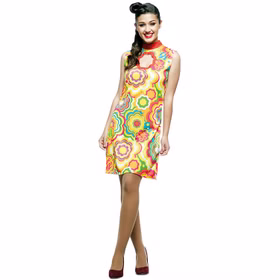 Chupa Chups Kostüm 70er Jahre Flower Power Anja für Damen Gr. S-XL Kleid bunt Hippie-Kostüm Fasching Karneval Mottoparty Schlagermove Chupa Chups Kostüm 70er Jahre Flower Power Anja für Damen Gr. S-XL Kleid bunt Hippie-Kostüm Fasching Karneval Mottoparty Schlagermove