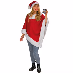 Poncho Weihnachten rot-weiß mit Mütze für Damen Onesize made in Germany Advent Gruppenkostüm SALE Weihnachtsmarkt Weihnachtsfeier Weihnachtsfrau Poncho Weihnachten rot-weiß mit Mütze für Damen Onesize made in Germany Advent Gruppenkostüm SALE Weihnachtsmarkt Weihnachtsfeier Weihnachtsfrau