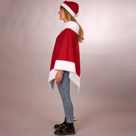 Poncho Weihnachten rot-weiß mit Mütze für Damen Onesize made in Germany Advent Gruppenkostüm SALE Weihnachtsmarkt Weihnachtsfeier Weihnachtsfrau Poncho Weihnachten rot-weiß mit Mütze für Damen Onesize made in Germany Advent Gruppenkostüm SALE Weihnachtsmarkt Weihnachtsfeier Weihnachtsfrau