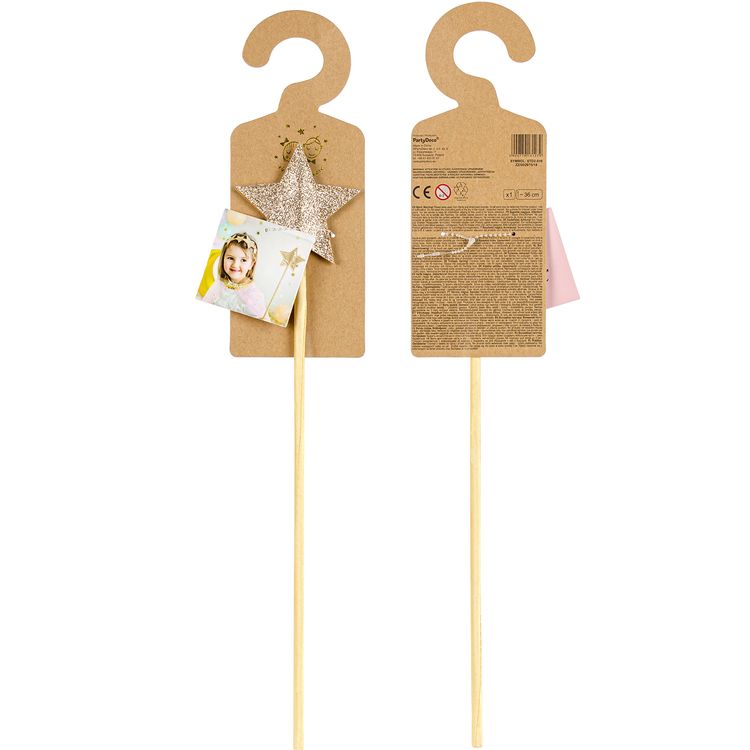 Zauberstab gold 36 cm lang mit Glitzer-Stern Spielzeug für Kinder Zauberstab gold 36 cm lang mit Glitzer-Stern Feenstab Spielzeug für Kinder Kostüm-Zubehör Prinzessin Fee Kinder-Geburtstag Fasching Karneval Sterntaler Weihnachten