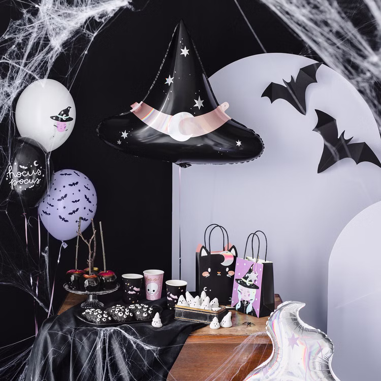Hexenhut Folienballon Magic Halloween 60 x 48 cm Party-Deko Tischdeko Halloween Geburtstag Mottoparty Fasching Karneval Walpurgisnacht Hexlein Halloween-Deko Hexe Hexenhut Folienballon Magic Halloween 60 x 48 cm Party-Deko Tischdeko Halloween Geburtstag Mottoparty Fasching Karneval Walpurgisnacht Hexlein Halloween-Deko Hexe
