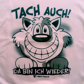 Kinder T-Shirt Rosa Gr. 122-164 mit Spruch & Motiv und Wunschname Kinder-Bekleidung Tach auch Da bin ich wieder Unisex-Kinder-Bekleidung Geschenkidee für Mädchen und Jungen SALE