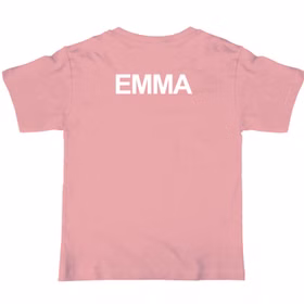 Kinder T-Shirt Rosa Gr. 122-164 mit Spruch & Motiv und Wunschname Kinder-Bekleidung Tach auch Da bin ich wieder Unisex-Kinder-Bekleidung Geschenkidee für Mädchen und Jungen SALE