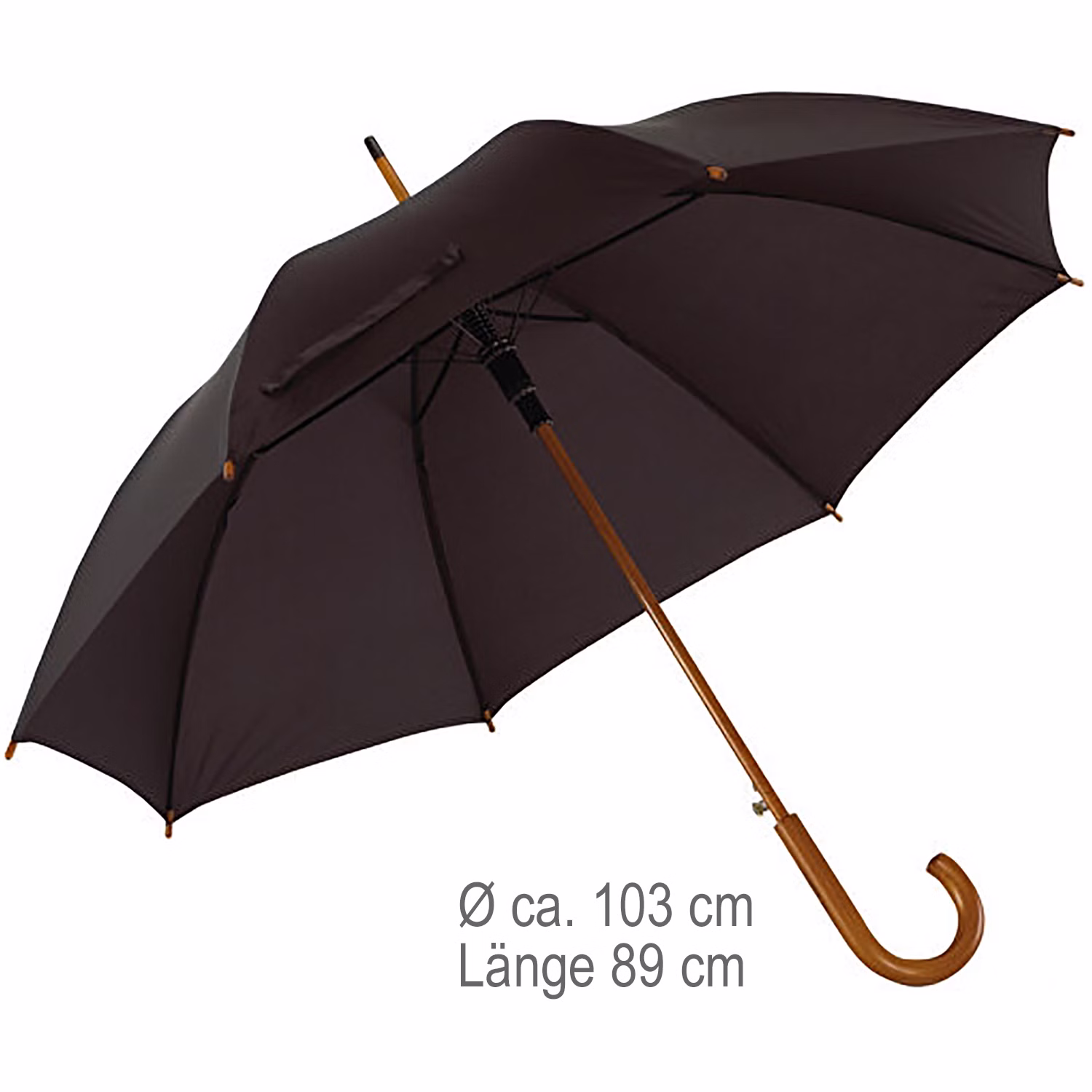 Stockschirm schwarz Ø 103 cm 89 cm lang Automatik Hochzeit Beerdigung Regenschirm Zubehör Accessoire Trauung Brautpaar Alltag Stockschirm schwarz Ø 103 cm 89 cm lang Automatik Hochzeit Beerdigung Regenschirm Zubehör Accessoire Trauung Brautpaar Alltag